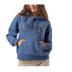 Rip Curl Women's small juniors medium Blue Hoodie kangaroo pocket nwt $60 LS tie